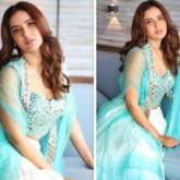 Jasmin Bhasin is a beauty in soft-hued blue lehenga with mirror designs