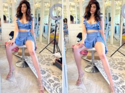 Karishma Tanna enjoys cosy Sunday in ruffled crop top and mini wrap skirt 