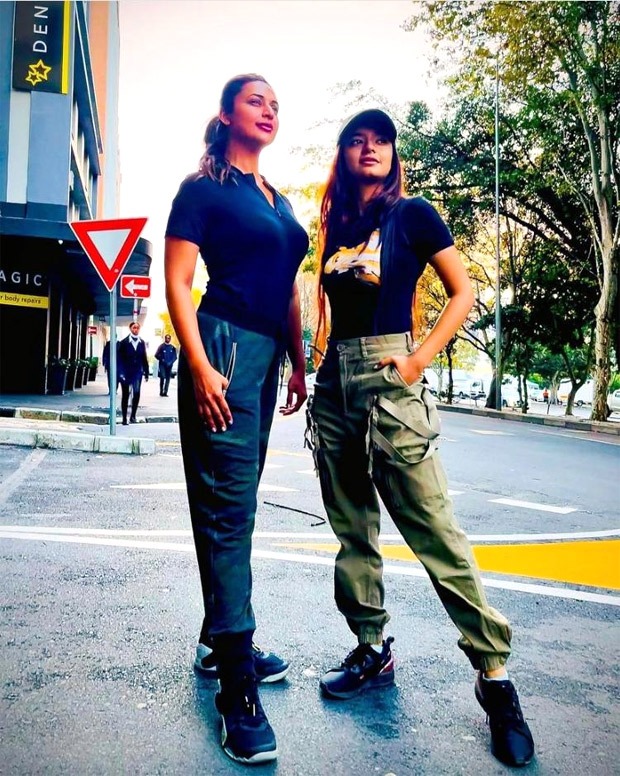Khatron Ke Khiladi 11: Divyanka Tripathi and Anushka Sen twin in black tops and cargo pants in Cape Town