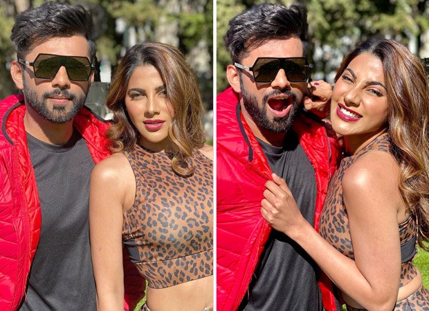 Khatron Ke Khiladi 11: Nikki Tamboli and Rahul Vaidya strike a pose in Cape Town on a sunny day