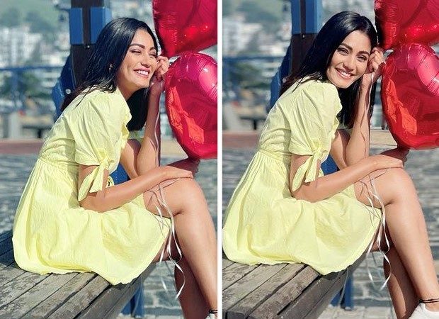 Khatron Ke Khiladi 11 Sana Makbul is a ray of sunshine on her birthday in yellow flared dress