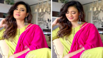 Khatron Ke Khiladi 11: Shweta Tiwari flaunts her desi avatar in Cape Town; aces colour blocking in green and pink suit