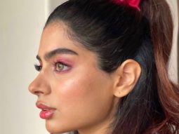 Khushi Kapoor channels Ariana Grande while sporting soft glam and high ponytail