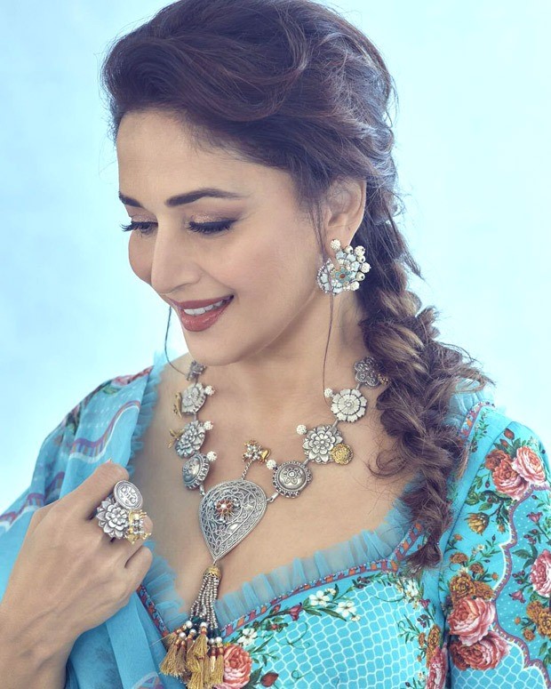 Madhuri Dixit makes sartorial statement in floral lehenga worth Rs. 72,000 for Dance Deewane 3 Madhuri Dixit makes sartorial statement in floral lehenga worth Rs. 72,000 for Dance Deewane 3