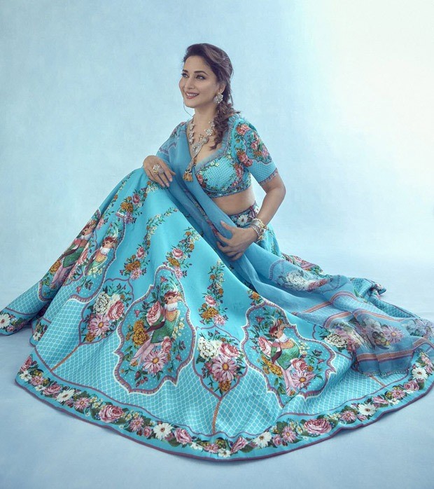 Madhuri Dixit makes sartorial statement in floral lehenga worth Rs. 72,000 for Dance Deewane 3 Madhuri Dixit makes sartorial statement in floral lehenga worth Rs. 72,000 for Dance Deewane 3