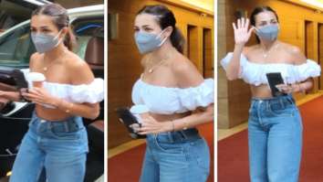 Malaika Arora steps out in style; dons off-shoulder crop top with washed jeans