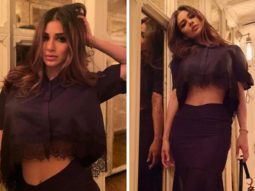 Mouni Roy is on fierce mode in black crop top and skirt worth Rs. 24,722