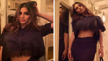 Mouni Roy is on fierce mode in black crop top and skirt worth Rs. 24,722