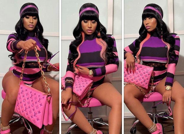 Nick Minaj is luxury queen in Louis Vuitton bodysuit and purse worth over Rs. 3.6 lakh Nick Minaj is luxury queen in Louis Vuitton bodysuit and purse worth over Rs. 3.6 lakh