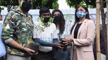 Photos: Abhishek Bachchan adopts a tree with Saniya Saiyad and others
