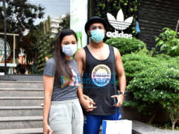 Photos: Gauahar Khan and Zaid Darbar snapped at a store in Santacruz