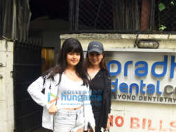 Photos: Mahima Choudhary snapped with her daughter at a clinic in Juhu