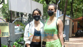Photos: Neha Sharma and Aisha Sharma spotted in Bandra