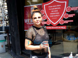Photos: Rakhi Sawant snapped at a coffee shop in Andheri