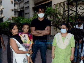Photos: Sonu Sood snapped at his residence