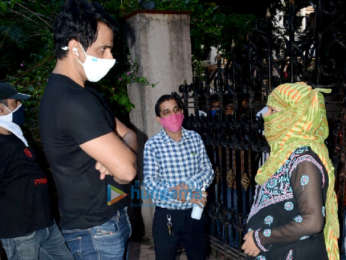 Photos: Sonu Sood snapped at his residence