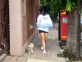 Photos: Sophie Choudry and Neha Sharma spotted with their pets in Bandra