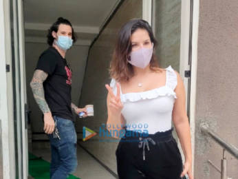Photos: Sunny Leone and Daniel Weber snapped in Andheri