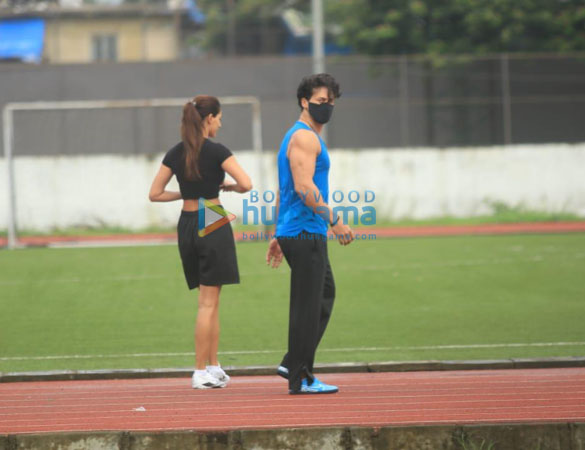 photos tiger shroff disha patani and others snapped playing football in bandra 7