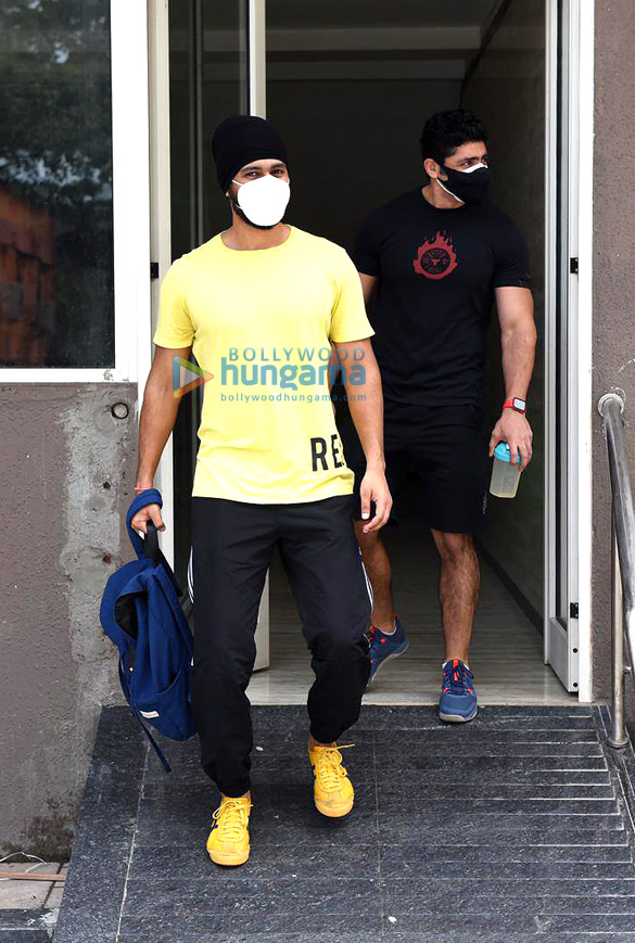 photos vicky kaushal and sunny kaushal snapped at the gym 1