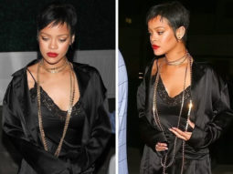 Rihanna flaunts pixie cut, keeps it sexy in black lace slip camisole and shorts for dinner outing