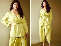 Sanjana Sanghi’s trendy twill jacket and twill trousers worth Rs. 31,000 are fuss-free and chic
