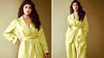 Sanjana Sanghi’s trendy twill jacket and twill trousers worth Rs. 31,000 are fuss-free and chic