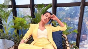 Sarah Jane Dias aces summer pastel trend in a chic yellow pantsuit
