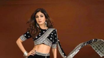 Shilpa Shetty flaunts her perfect figure in velvet crop top and skirt worth Rs. 46,000