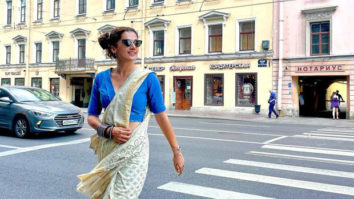 Taapsee Pannu takes to the streets of Russia in a stunning saree