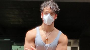 Tiger Shroff snapped at his residence in Bandra