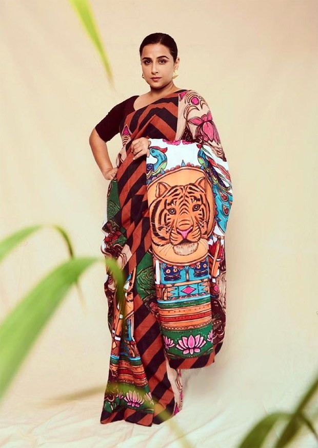 Vidya Balan exudes fierceness in 'Sherni' inspired saree