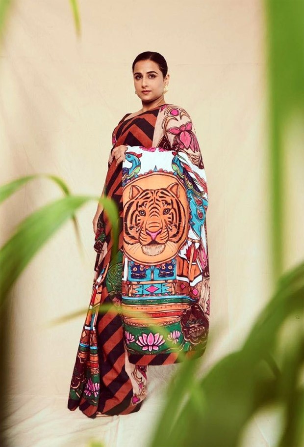 Vidya Balan exudes fierceness in 'Sherni' inspired saree
