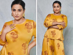 Vidya Balan’s summer inspired co-ord yellow set for Sherni promotions is affordable
