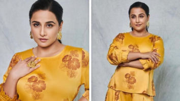 Vidya Balan’s summer inspired co-ord yellow set for Sherni promotions is affordable