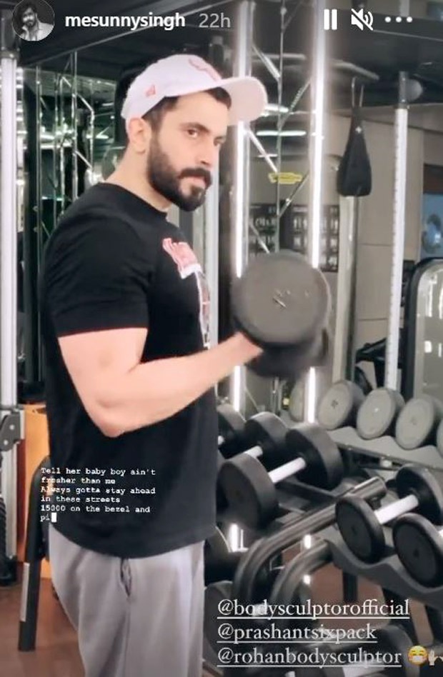 Sunny Singh hits the gym and works on his physique for Adipurush