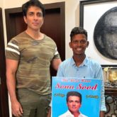 Sonu Sood poses with a fan who walked from Hyderabad to meet him; requests fans to not go to such extent