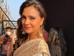 Lara Dutta displays her witty side as she responds to a question on getting vaccinated