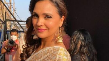 Lara Dutta displays her witty side as she responds to a question on getting vaccinated