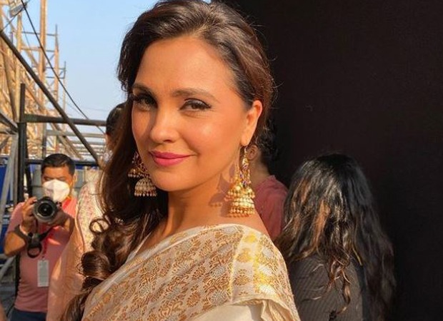 Lara Dutta displays her witty side as she responds to a question on getting vaccinated