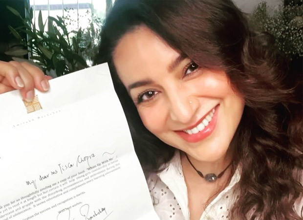  Tisca Chopra gets a letter of appreciation from Amitabh Bachchan for her book, 'What's Up With Me?'