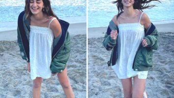 Ananya Panday has her Kaho Naa Pyaar Hai moment with herself; dons a white mini dress and bomber jacket