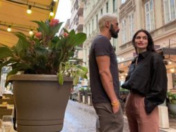 Arjun Rampal and Gabriella Demetriades spotted holidaying with son Arik in the European city of Budapest