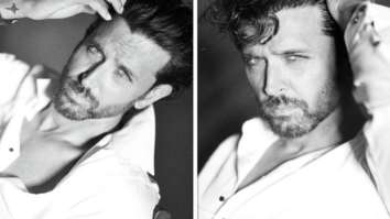 Hrithik Roshan captures our attention in crisp white shirt in post pack up shot by Avinash Gowariker