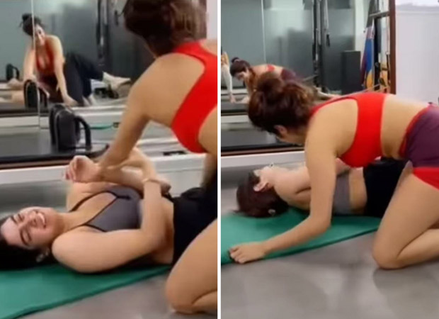 Janhvi Kapoor and Khushi Kapoor can't stop laughing while working out, watch video