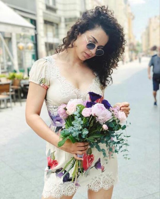 Kangana Ranaut dons off-white floral dress, says 'decided to play bolly bimbo' in her latest pictures