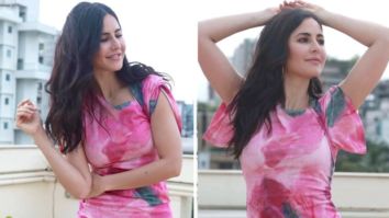 Katrina Kaif jumps on tie-dye trend, dons a mini pink dress for a gloomy morning