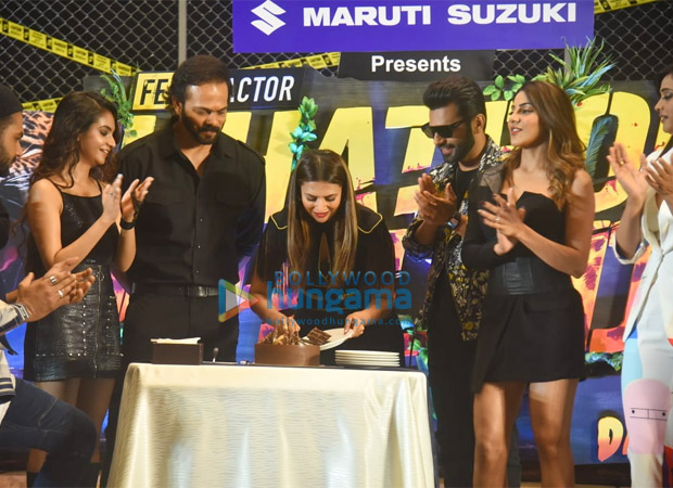 Khatron Ke Khiladi 11: Divyanka Tripathi celebrates her 5th wedding anniversary at the launch event with Rohit Shetty, Anushka Sen, Nikki Tamboli among others 