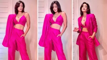Khatron Ke Khiladi 11: Shweta Tiwari stuns in monotone pantsuit; dons hot pink bralette with a trouser and blazer