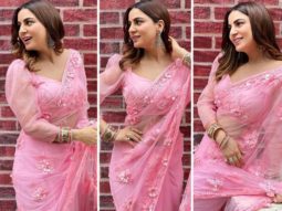 Kundali Bhagya actress Shraddha Arya makes heads turn in stunning embroidered pink saree